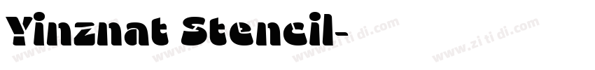 Yinznat Stencil字体转换